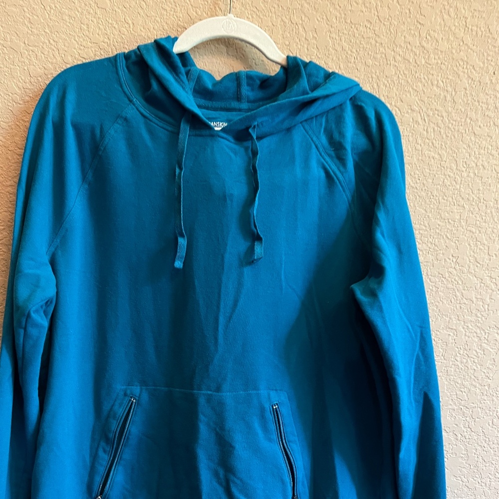 Teal Hooded Sweatshirt.  Size XXL.